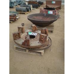 (3) PALLETS CONE CRUSHER PARTS