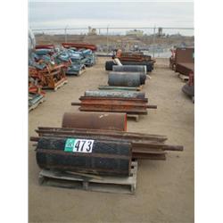 (5) PALLETS CONVEYOR HEAD & TAIL ROLLERS