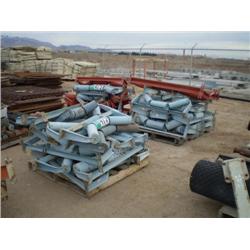 (3) PALLETS CONVEYOR ROLLERS