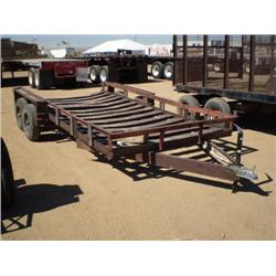 1998 CUSTOMBUILT 18ft. T/A UTILITY CAGE TRAILER, s/n 157822