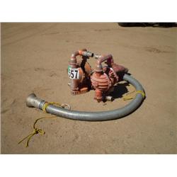 (2) WILDEN DIAPHRAM PUMPS W/HOSE
