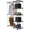 Image 2 : Group of 2 - Amazon Basics Double Rod Freestanding Closet - Silver - https://www.amazon.ca/AmazonBas