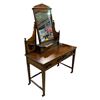 Image 1 : Vintage Louis XVI style dresser table w/ rotating mirror - approx 41 1/2in x 20 1/2in x 63in H