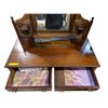 Image 2 : Vintage Louis XVI style dresser table w/ rotating mirror - approx 41 1/2in x 20 1/2in x 63in H