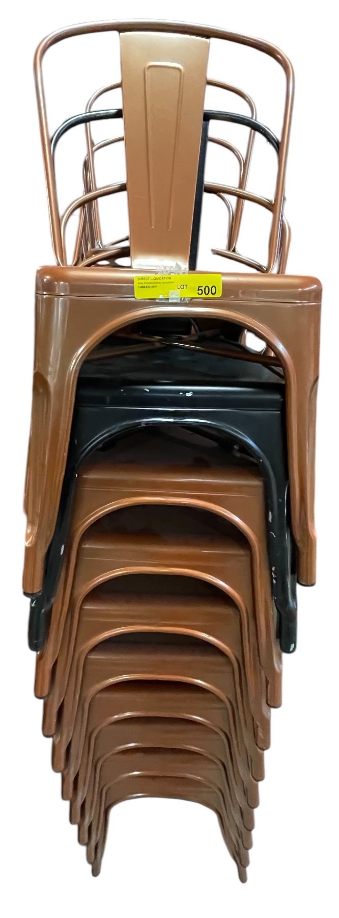 Group of 20 metal stacking chairs