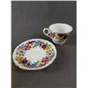 Image 2 : Set Of 4 Pretty Vintage Fine Bone China Cups & Saucers Made In England