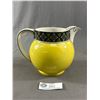 Image 2 : 3 Vintage Pottery Jugs Made In England - 5.5" Royal Art (Green), 5.5" Yellow Jug & 5"H Susie Cooper 