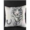 Image 2 : Brand New Tiger Pillow and Lion Picture on Canvas