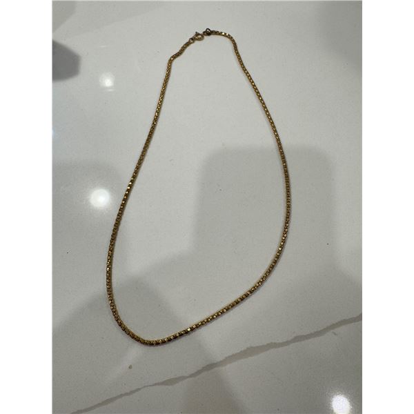 Necklace clasp stamped 10 K