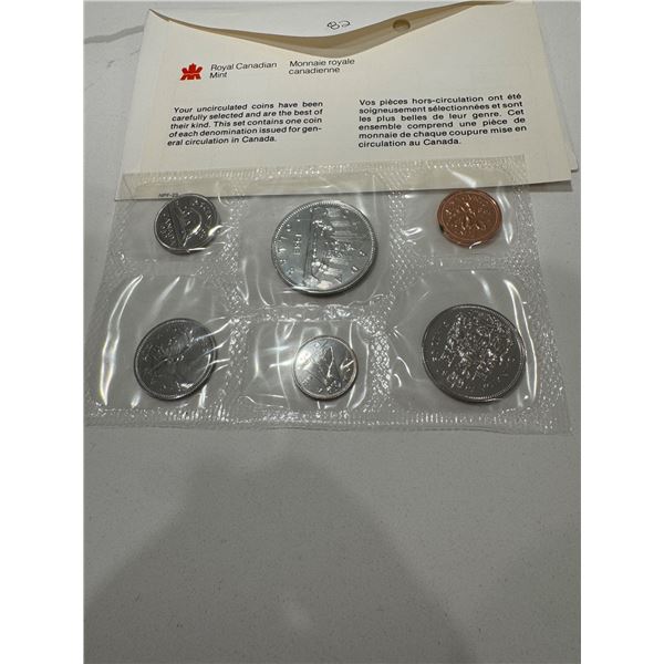 Royal Canadian mint uncirculated coin set 1982
