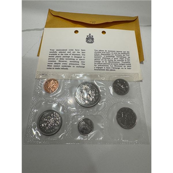 Royal Canadian mint uncirculated 1970 coin set