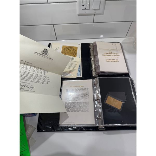 The Tutankhamun exhibition issue special limited edition in 23K gold commemorating the extraordinary