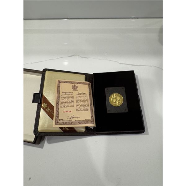 Canadian 1979 $100.  22 karat gold proof coin royal Canadian mint