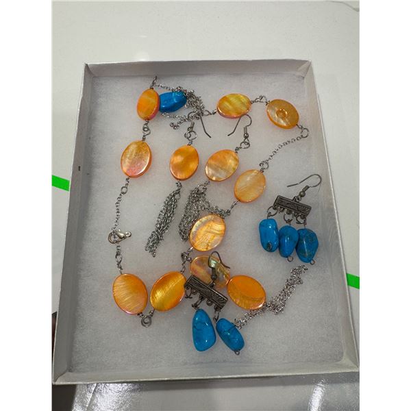 Necklace and earrings