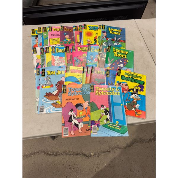 Gold key comics Tom and Jerry, Bullwinkle and Rocky, Popeye, and many more
