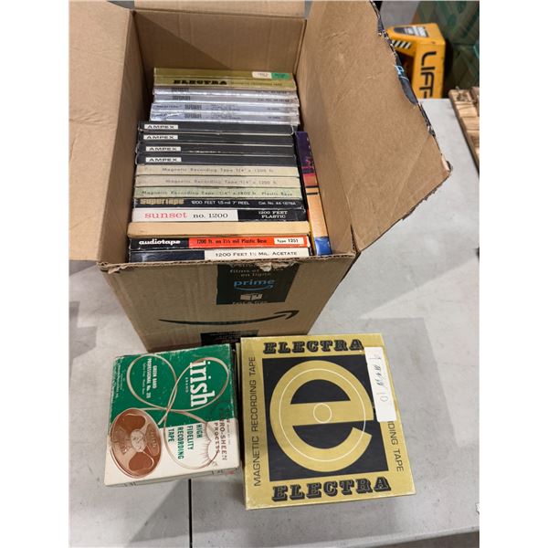 Recording tapes, etc.