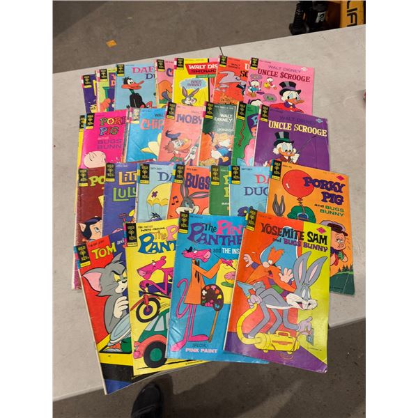 Gold, key comics, porky, pig, Moby, duck, Chippendale, pink Panther, and more