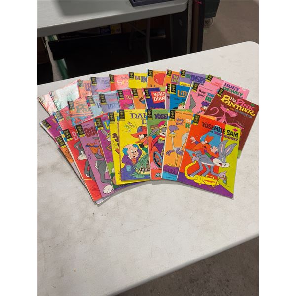 Gold key comics, Daffy duck, Tom and Jerry, yours might Sam and Bugs Bunny, Bullwinkle and more