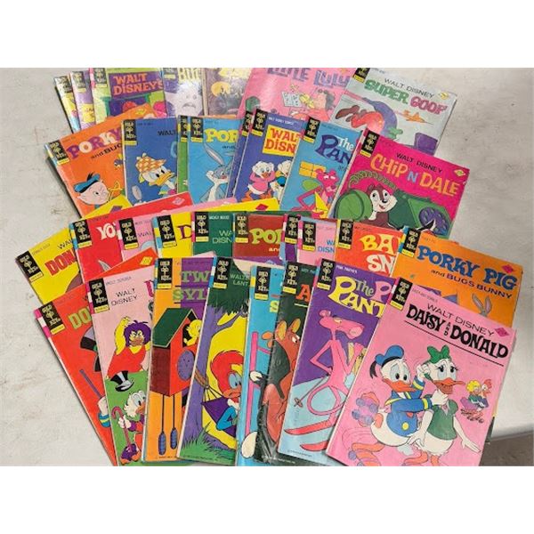 Gold, key comics, Popeye, pink Panther, porky, pig, Chippendale, and more