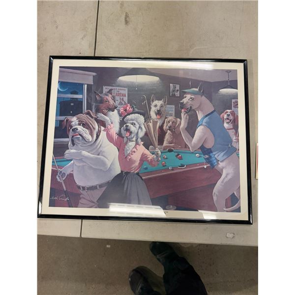 scratched at, Dawn wall hanging