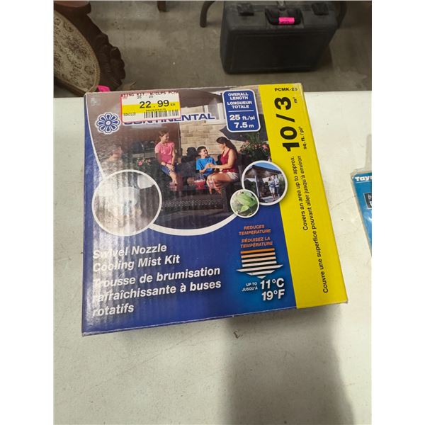 Swivel nozzle cooling mist kit