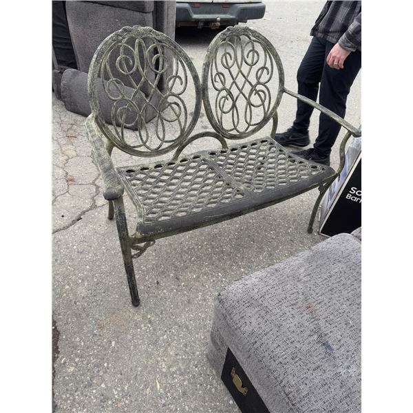 Cast-iron garden bench