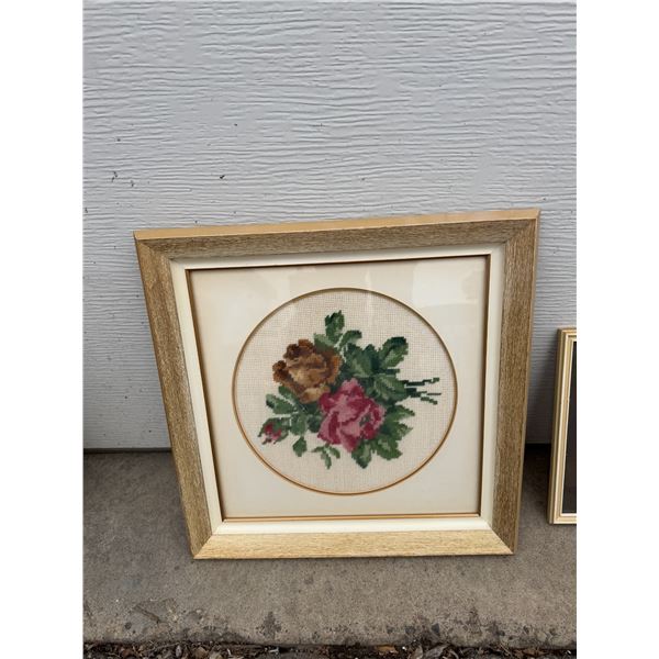 Handcrafted floral wall hanging