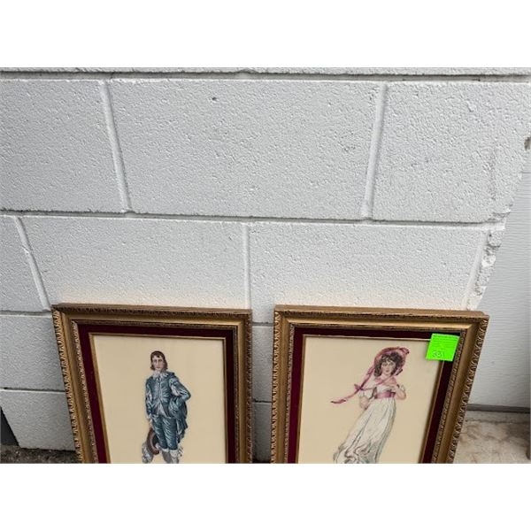 Handcrafted pinky and blue boy