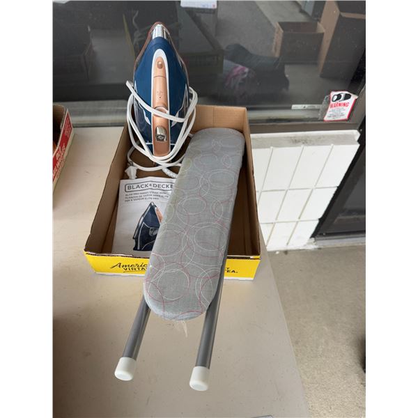 Iron and ironing board