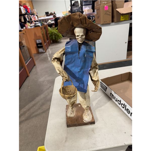 Papier-mâché skeleton