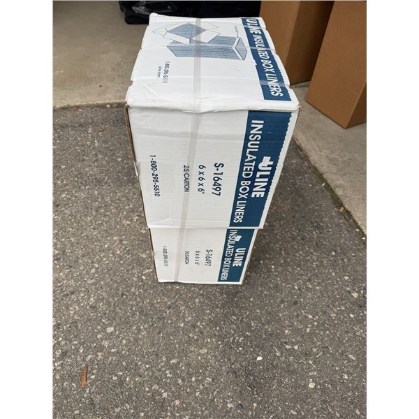 Insulated box liners 6 x 6 x 6