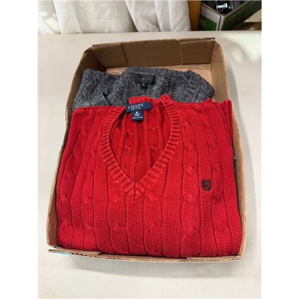 Sweaters, small and medium