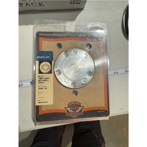 Harley Davidson billet timer cover with bar shield