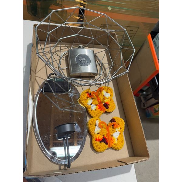 Basket, Candle Holder flask, etc.