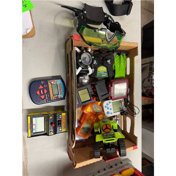 Handheld games and other toys