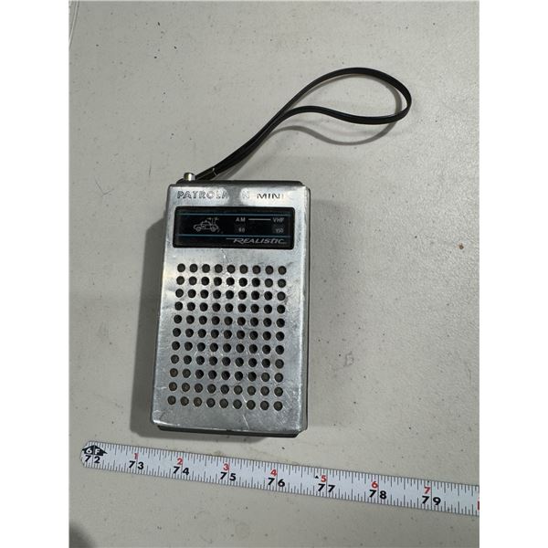 Patrol man, mini realistic, handheld radio