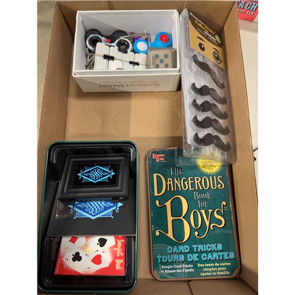 Mustache straws, and games