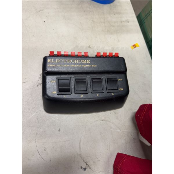 Electro home, ESW4  four way speaker switch box