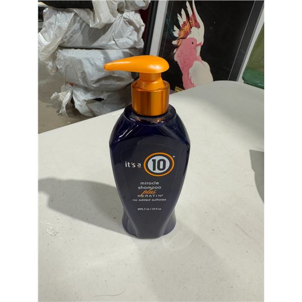 It's a 10 miracle shampoo, plus keratin