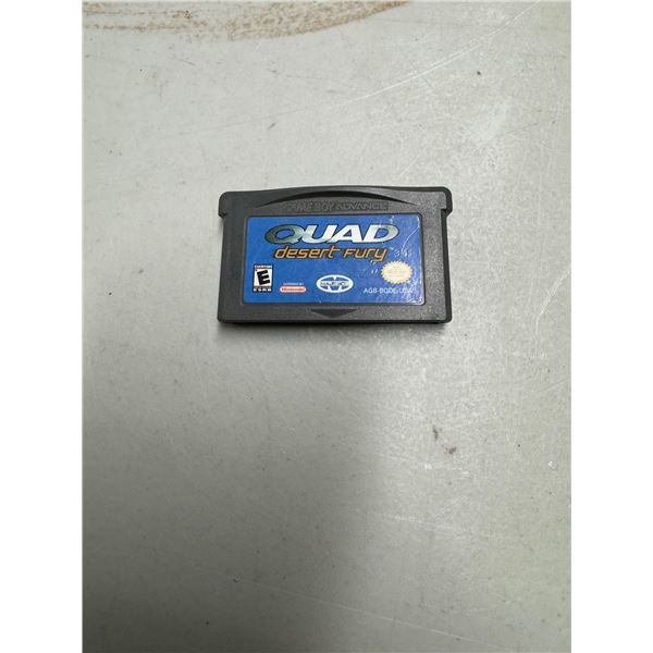 Game boy advanced, quad, desert fury game