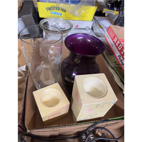 Candleholders and vases