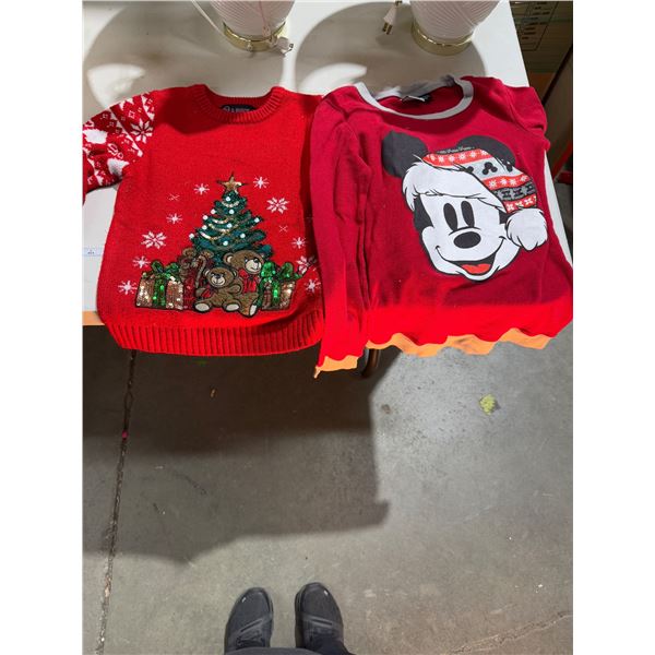 Christmas tops kids, medium, and small