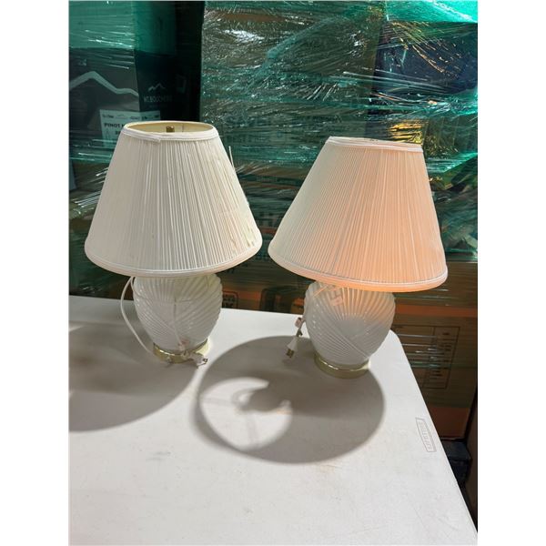 Pair of lamps shades could be replaced