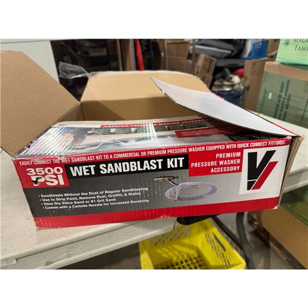 Wet sandblast kit