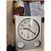Image 1 : Quartz clock and humidifier with temperature and other miscellaneous items