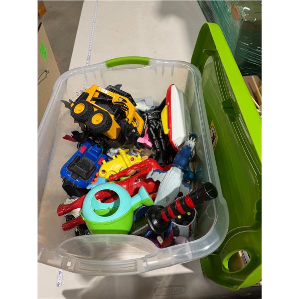 Assorted toys and action figure