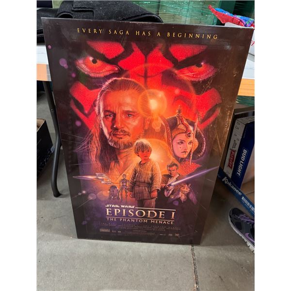 Star Wars episode one the Phantom Menace wall hanging