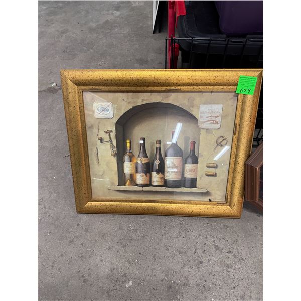 Wine motif wall hanging