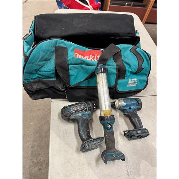 Makita tool bag and tools no batteries, no charger
