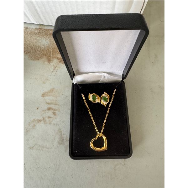 Necklace and earrings